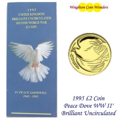 1995 £2 BU Coin Pack - End of Second World War - Dove of Peace